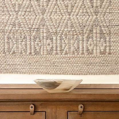 Luxury hand carved onyx bowl in soft grey tones for contemporary interior decoration