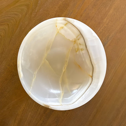 luxury stone bowl styling modern organic interior design aesthetic