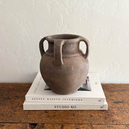 decorative brown vessel