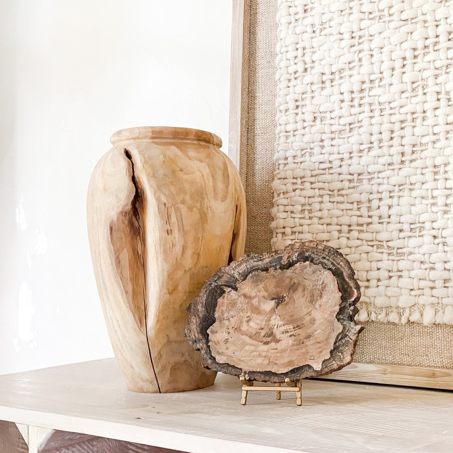 petrified wood home accents
