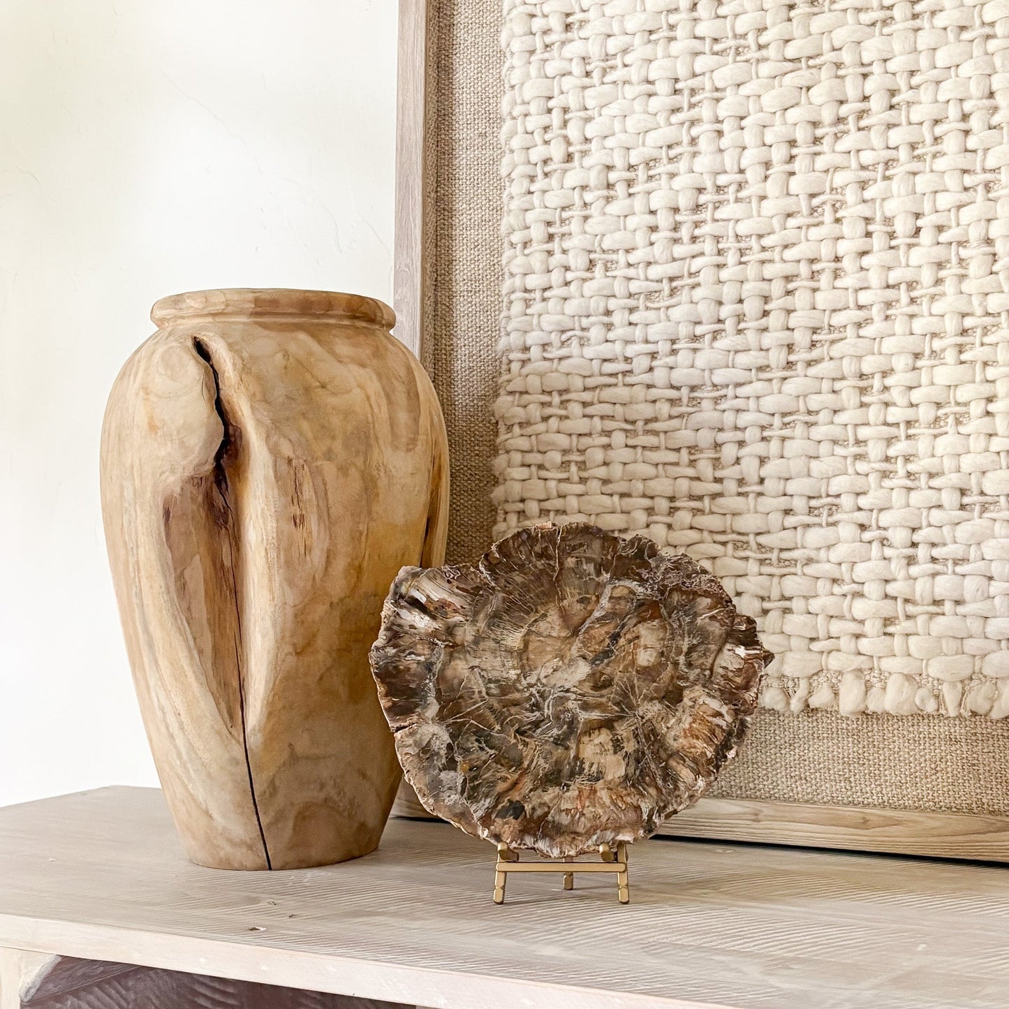 petrified wood decorative accents