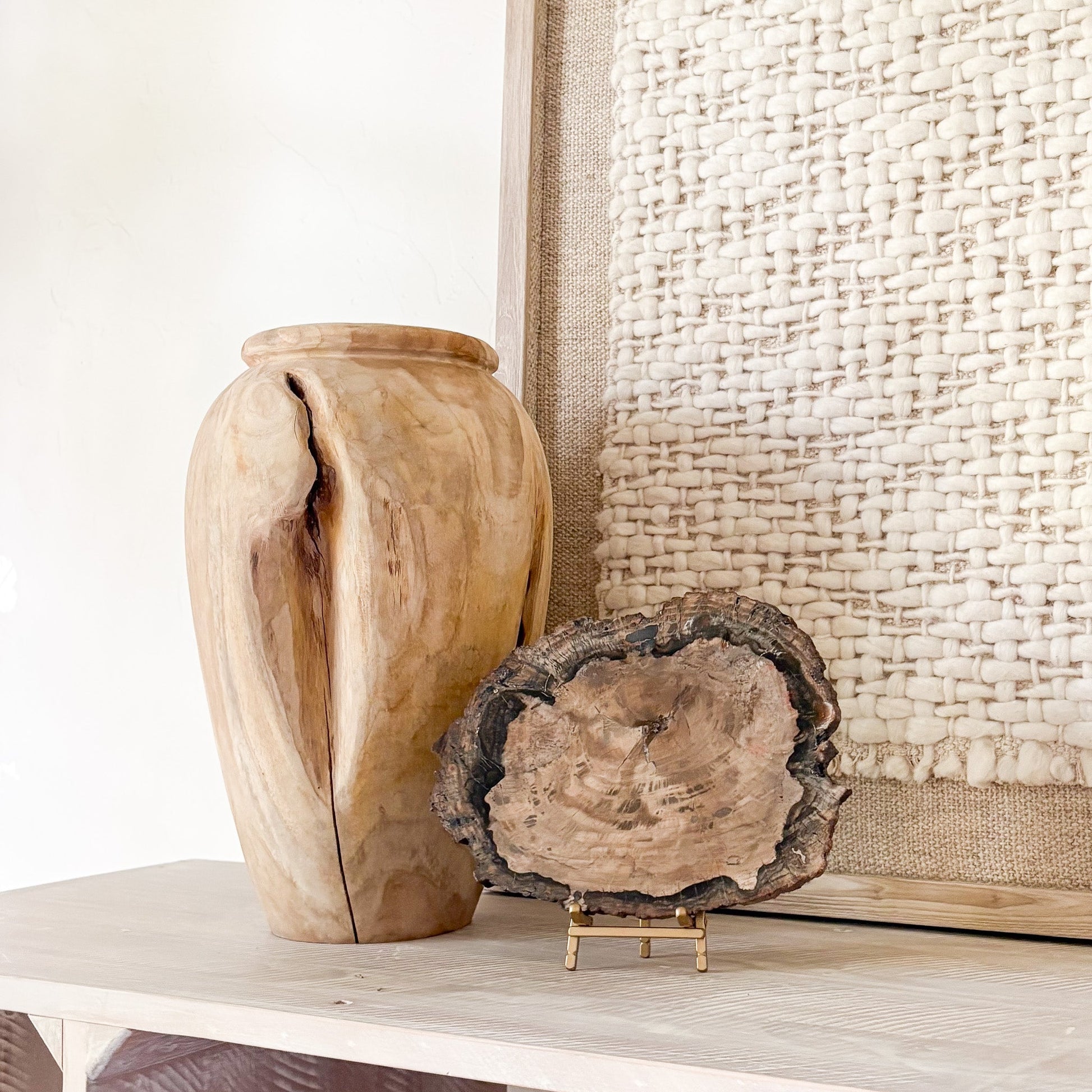 petrified wood home accents