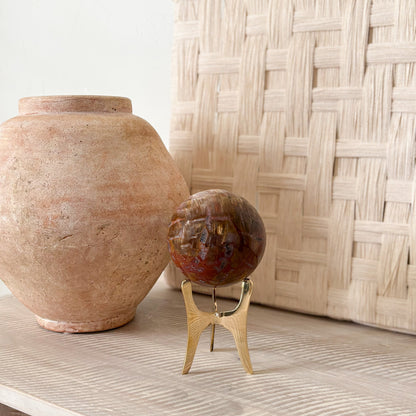 petrified wood crystal ball