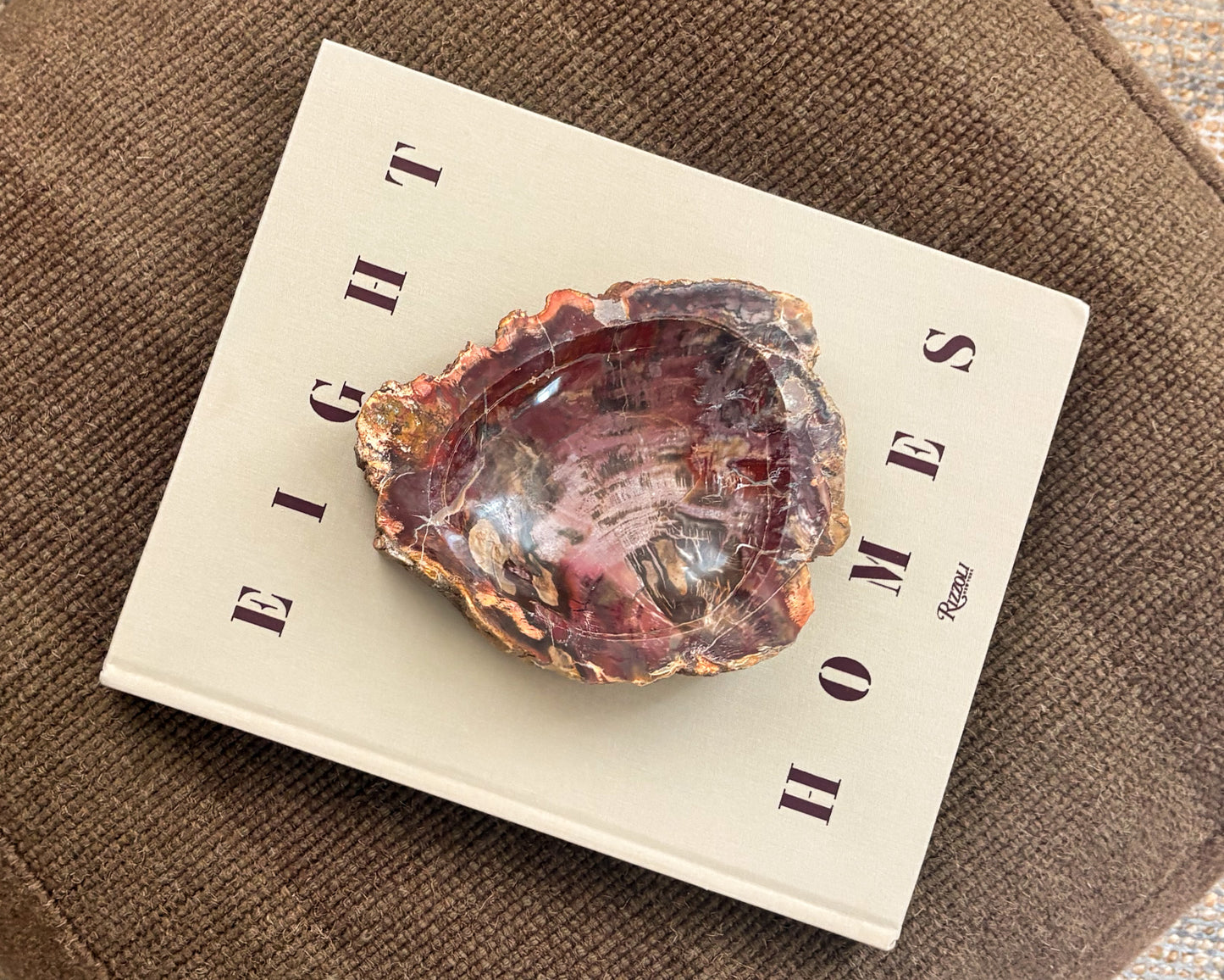 Small Madagascar petrified wood bowl