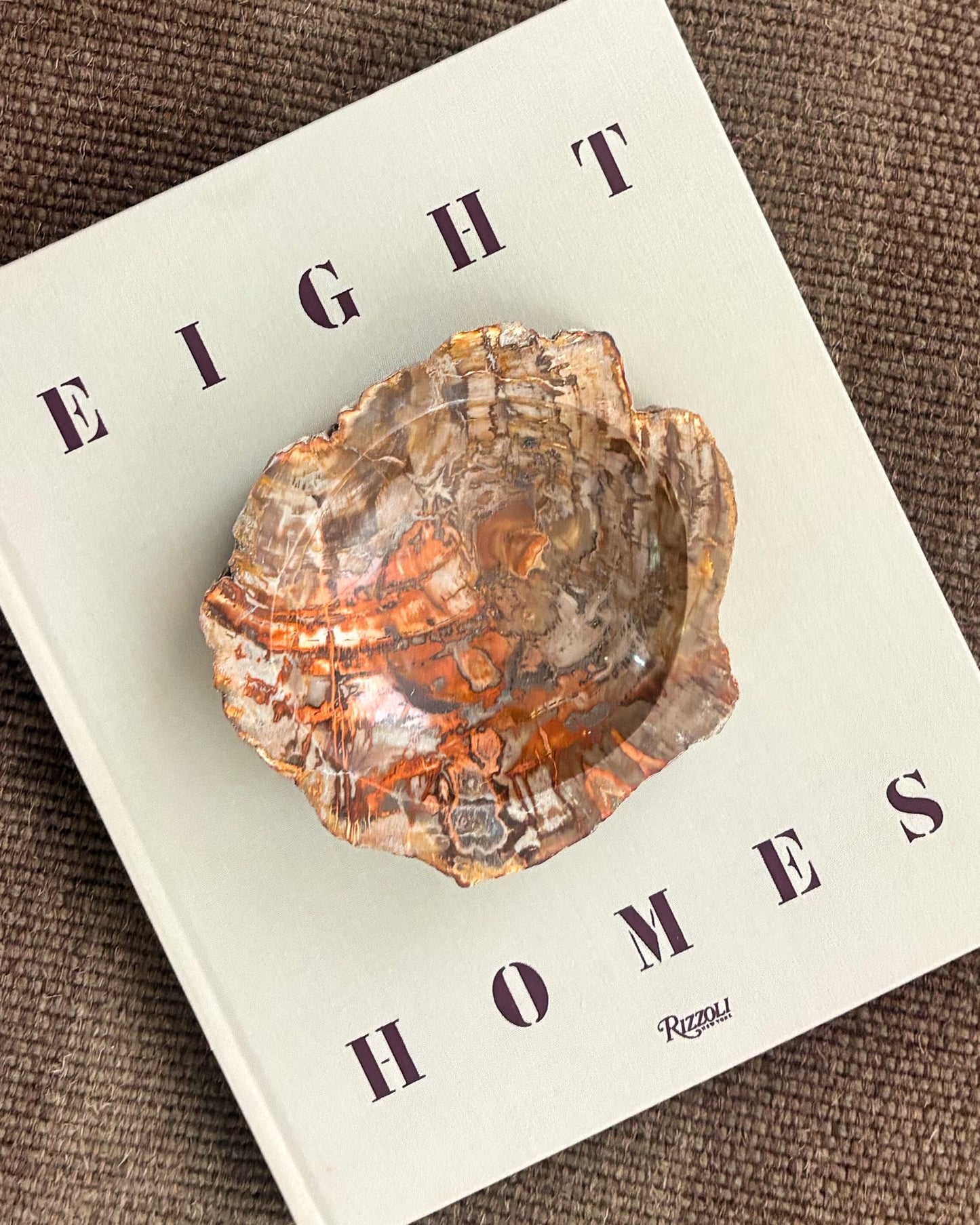 Small Madagascar petrified wood bowl