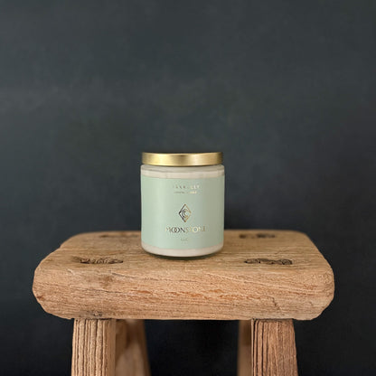 Moonstone Crystal Candle