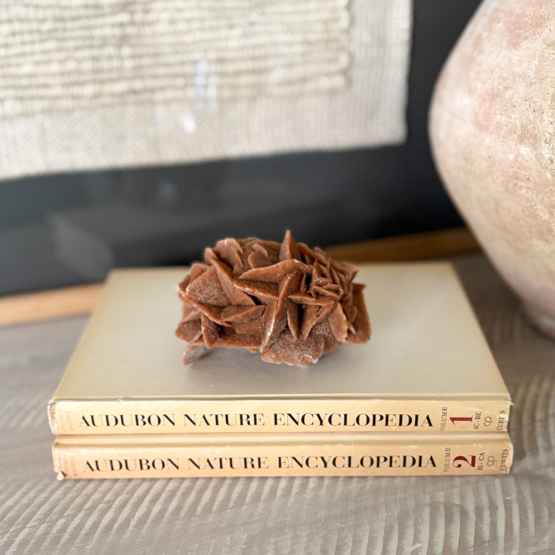 neutral home accents, moroccan desert rose gypsum