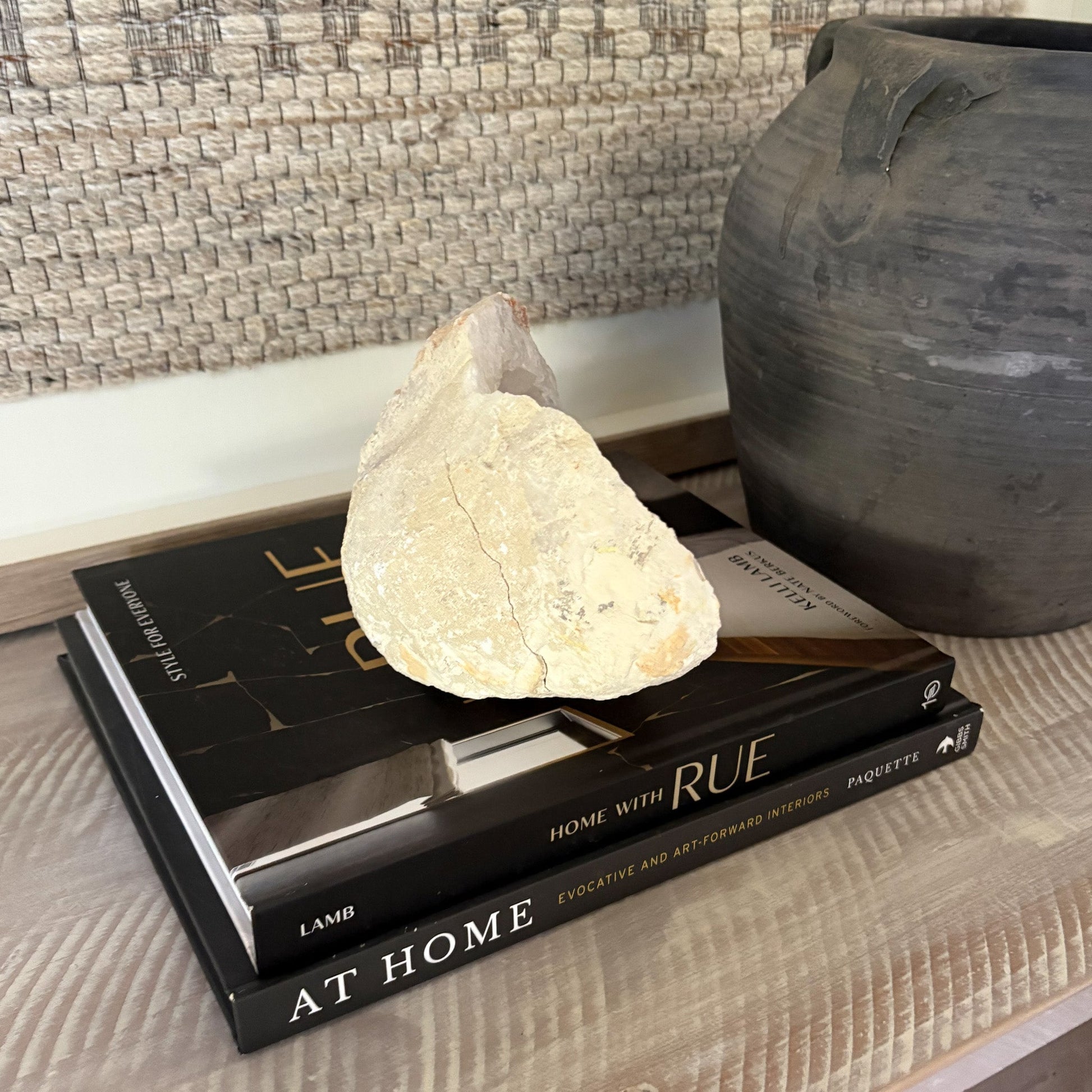 natural moroccan quartz geode half