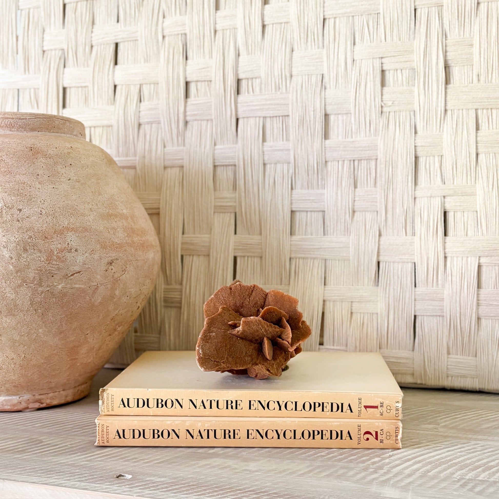 desert rose crystal decor