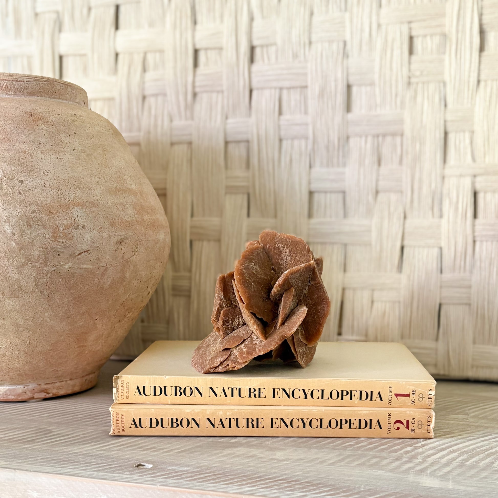 decorative moroccan rose rock crystal