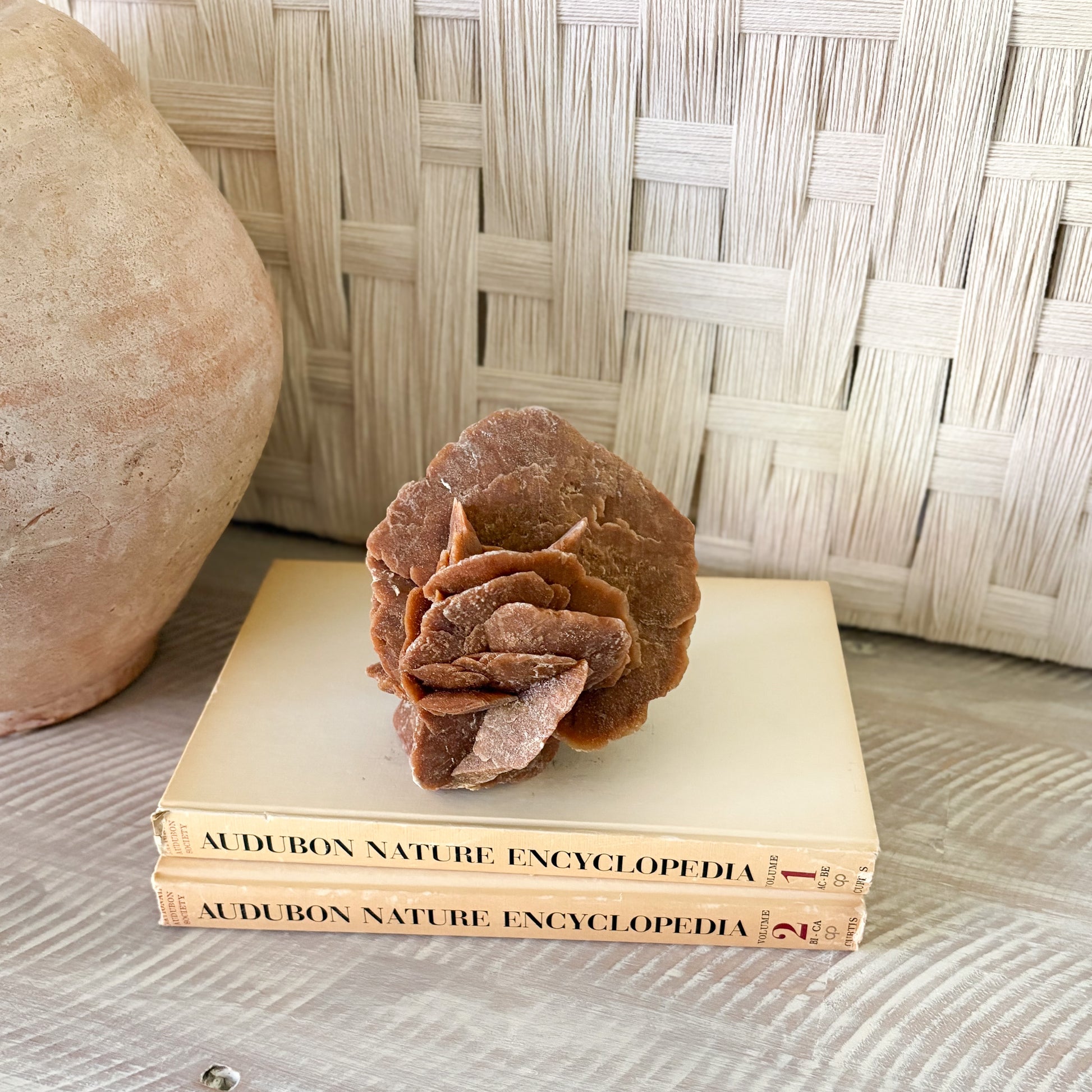 natural morrocan rose rock crystal decor