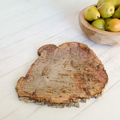 petrified wood cheese board
