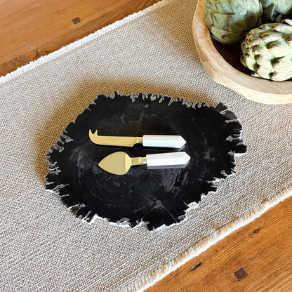 petrified wood cheese board