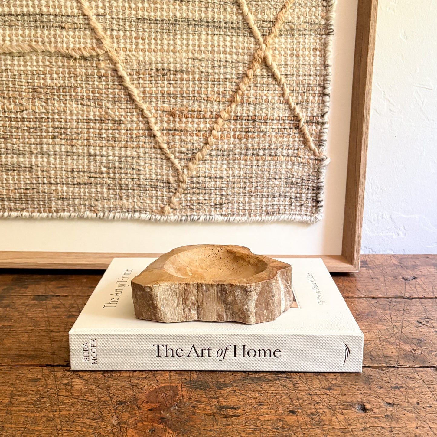 small petrified wood dish