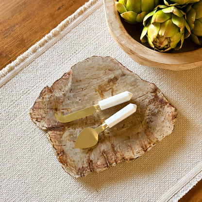 petrified wood charcuterie board