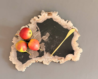 Natural Edge Petrified Wood Serving Board