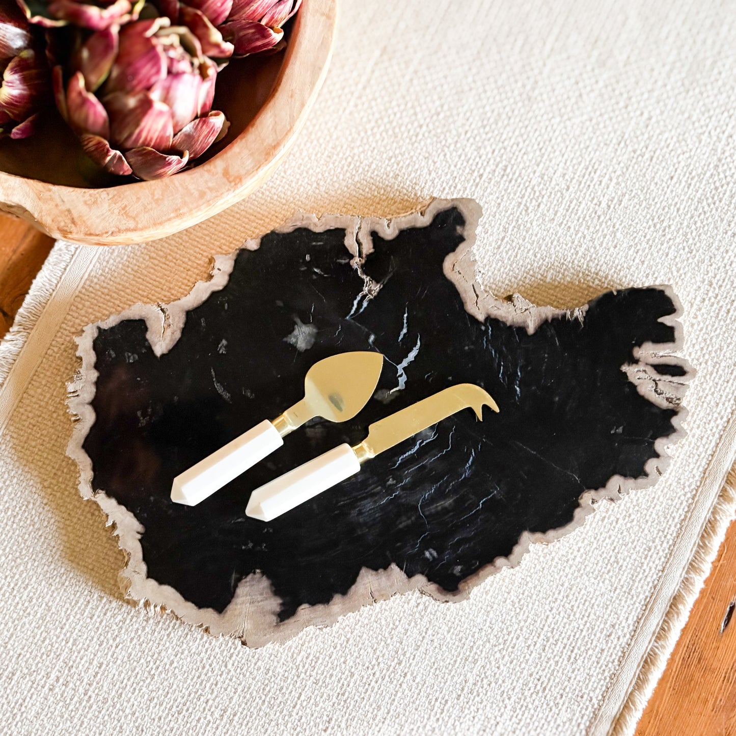 natural stone cheese board