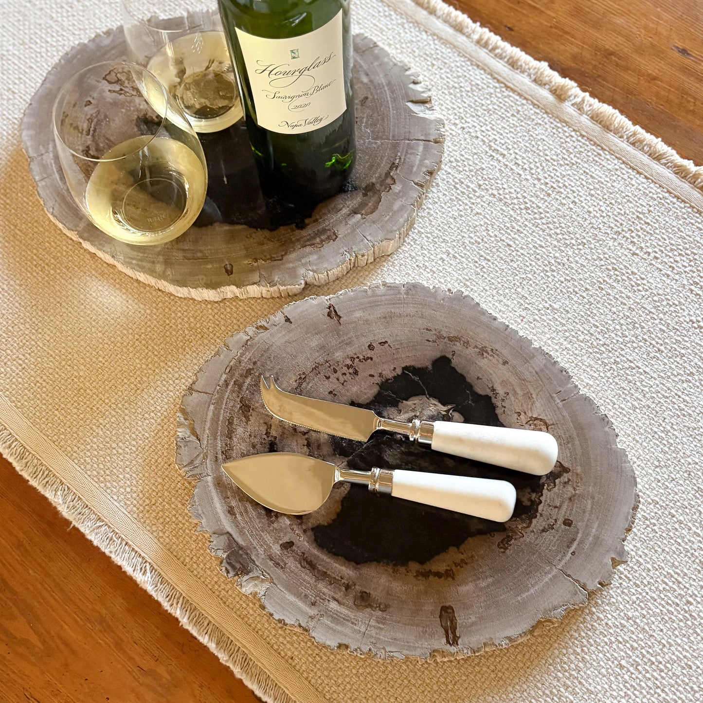 natural stone serving platter