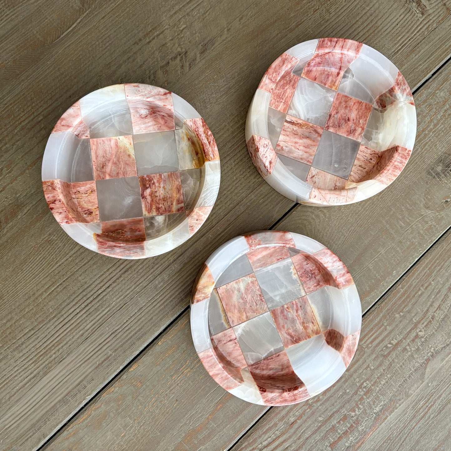 decorative onyx and marble dish