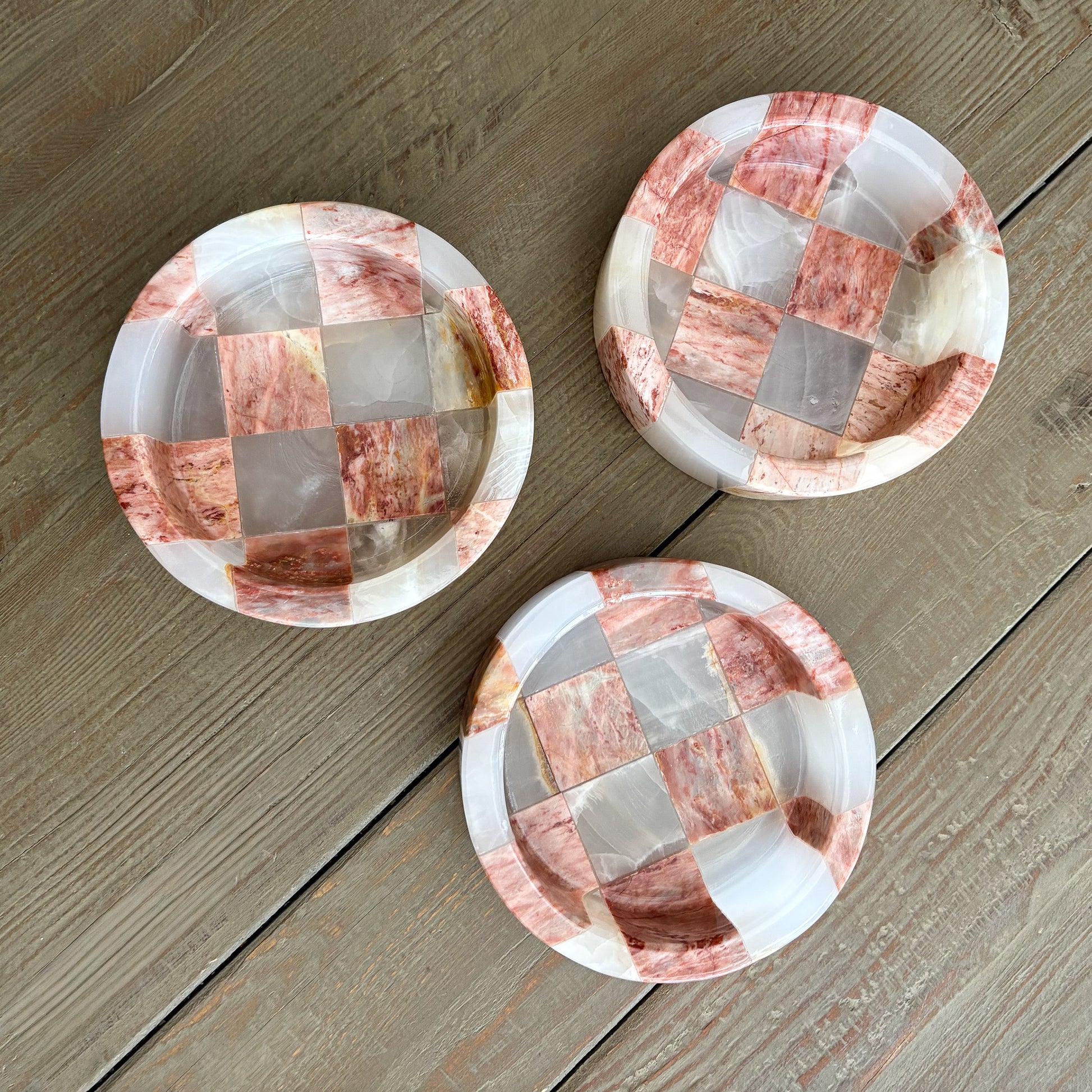 decorative onyx and marble dish