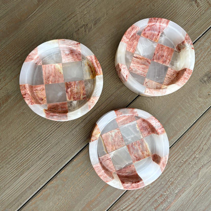 decorative onyx and marble dish