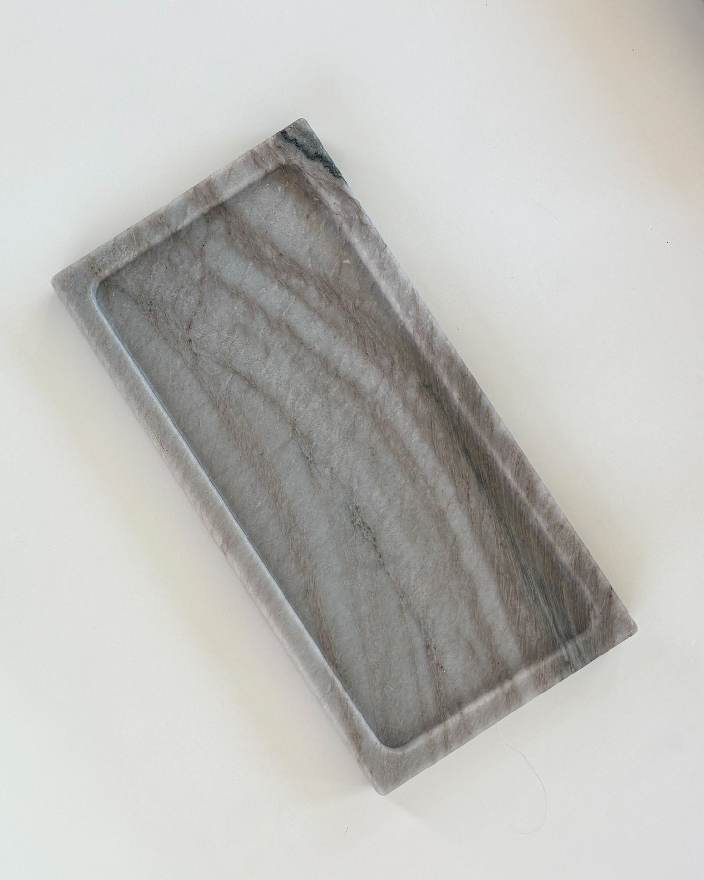 Genuine Pocahontas marble tray for coffee table, vanity, or entryway styling