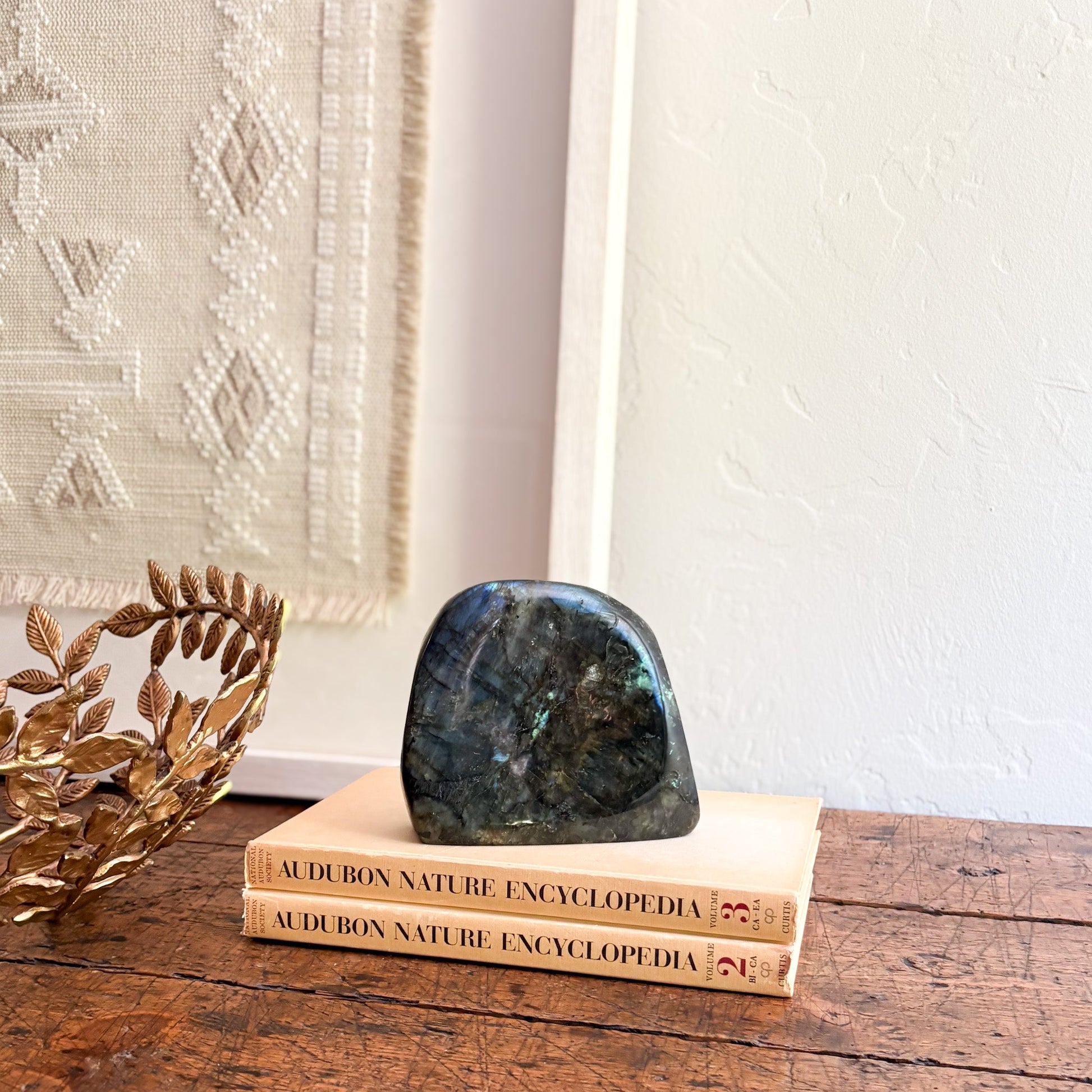 decorative labradorite statue