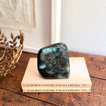 natural madagascar labradorite statue