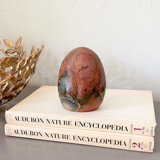 madagascar polychrome jasper gemstone, natural home accents, decorative object
