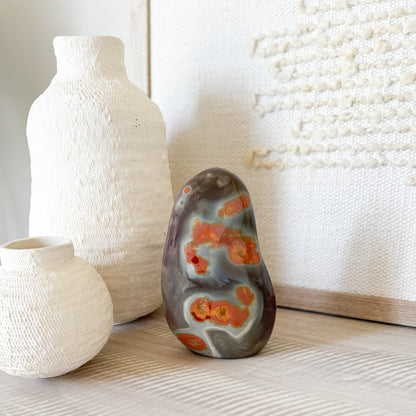madagascar polychrome jasper decorative object