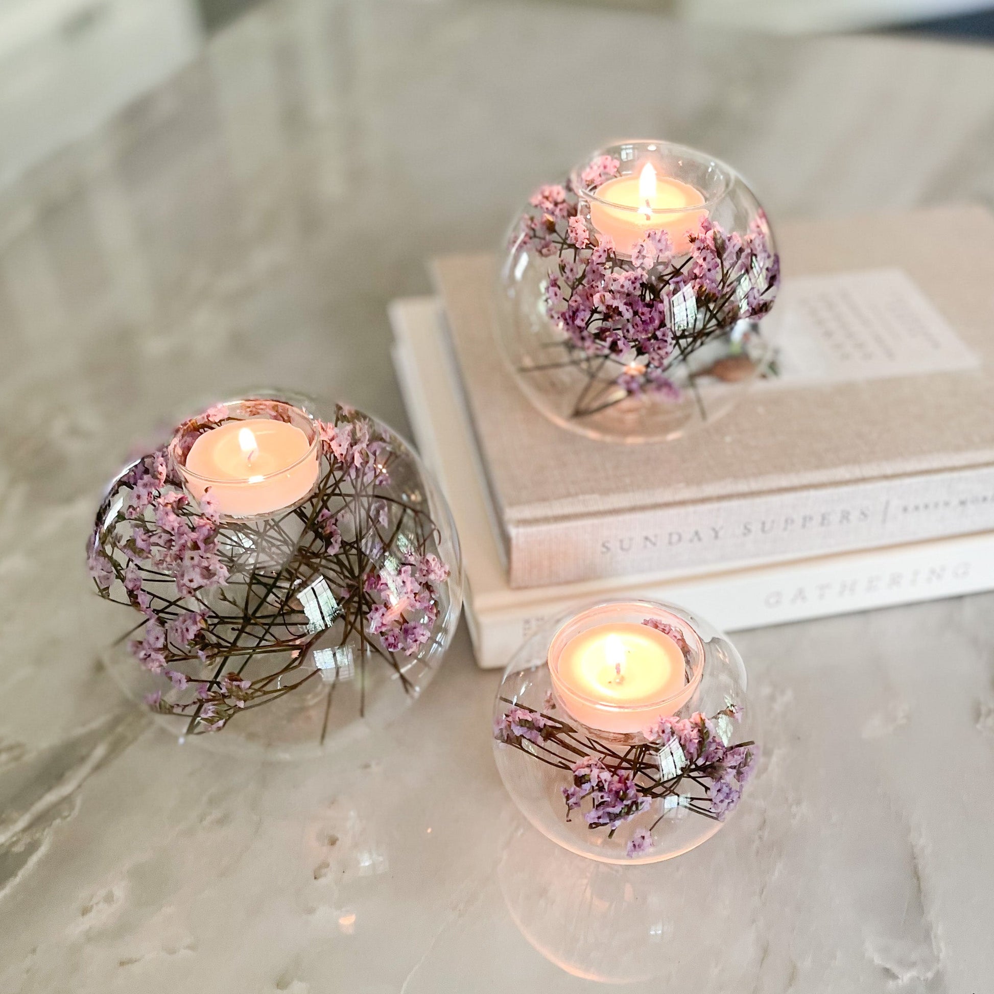 decorative tealight candle holder, naturlal home decor