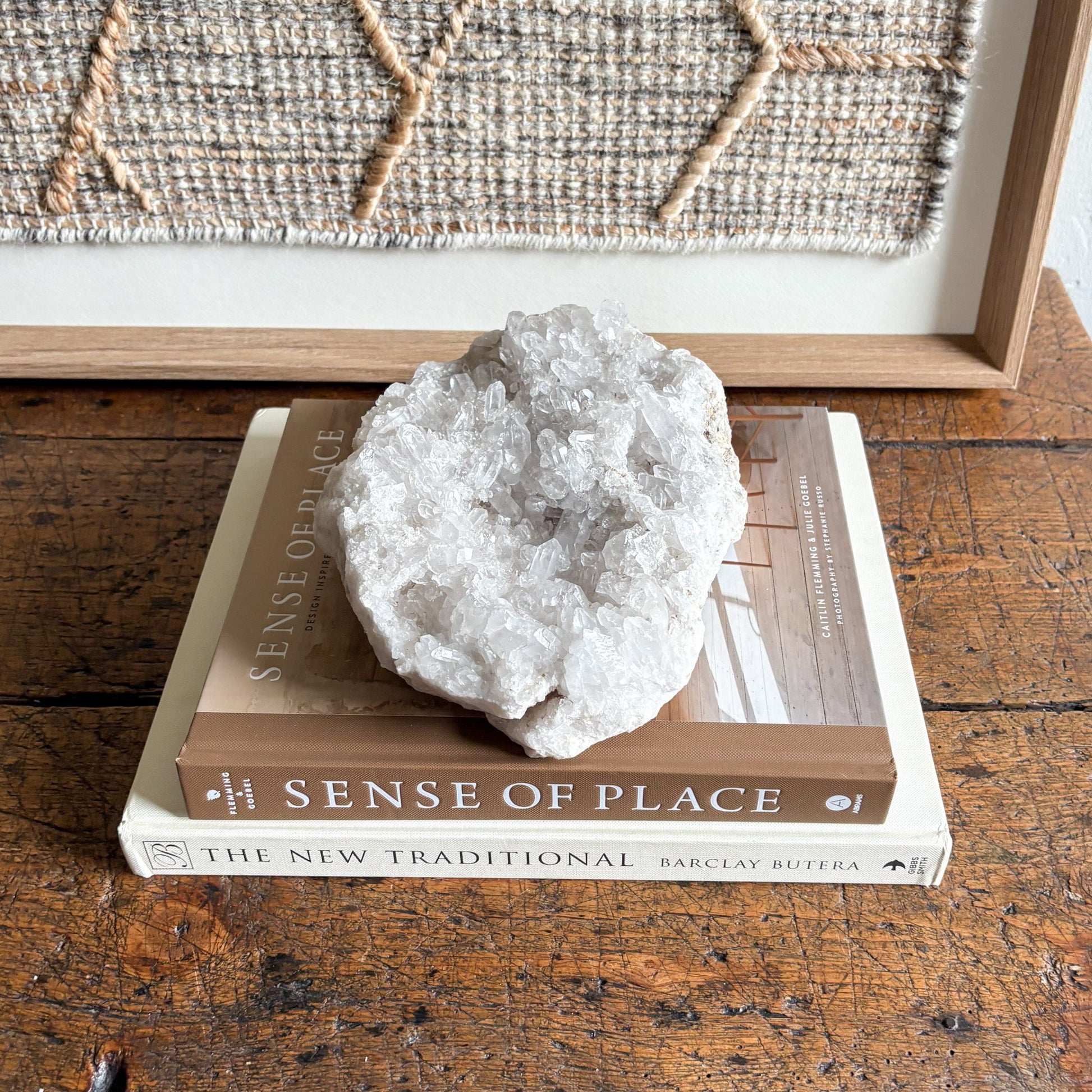clear quartz crystal decorative object