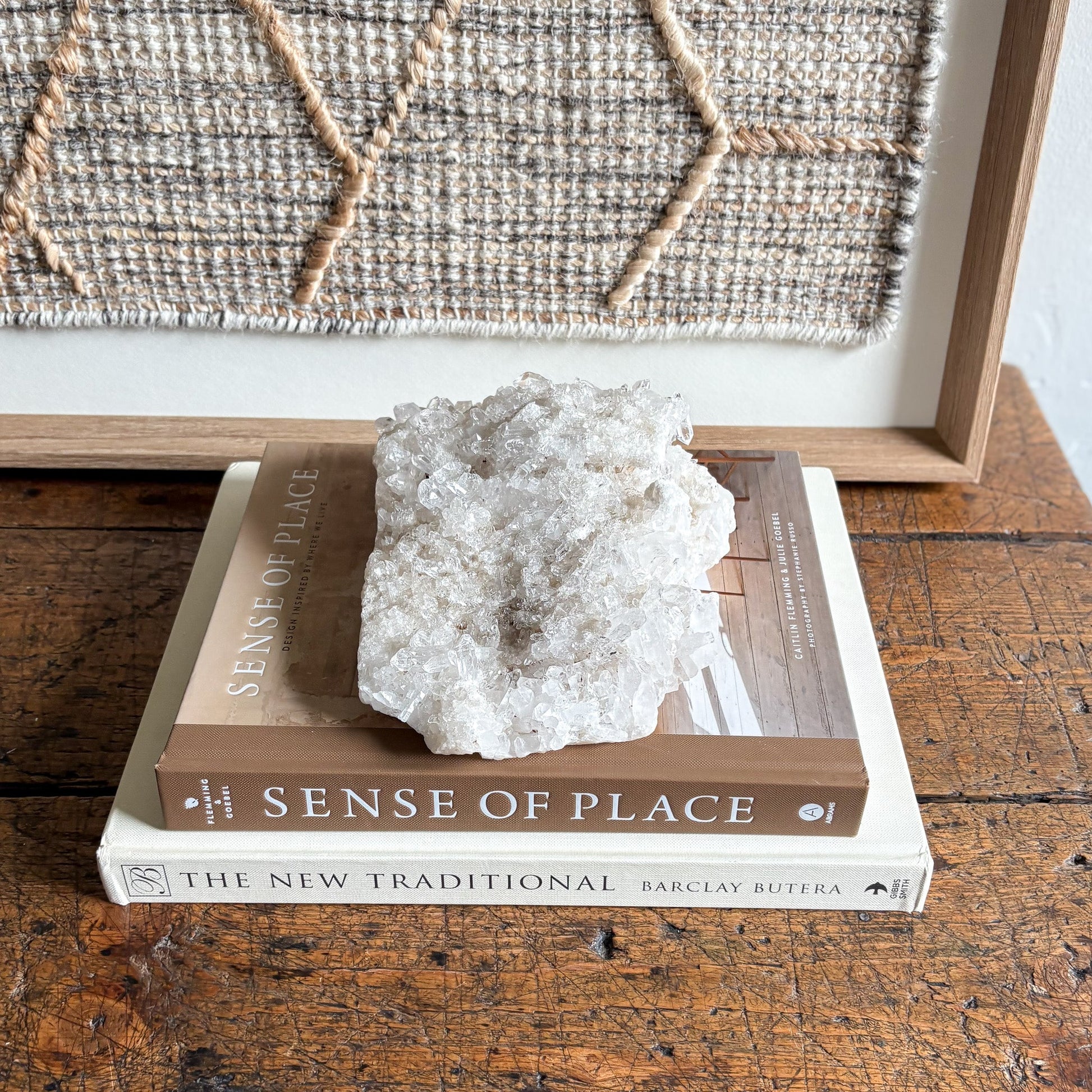 clear quartz crystal decorative object