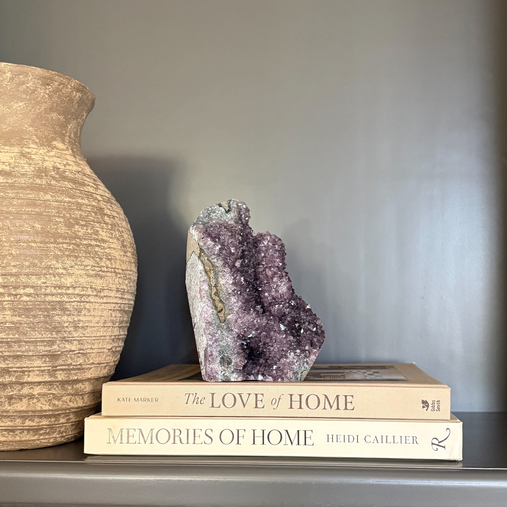 decorative amethyst crystal cluster