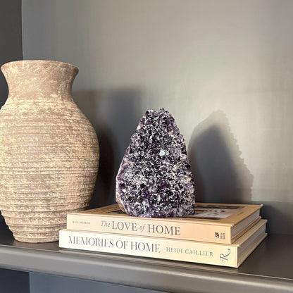 dark purple amethyst crystal