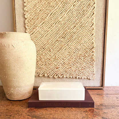 decorative white onyx box