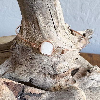 modern minimalist bracelet, boho jewelry, moonstone crystal jewelry
