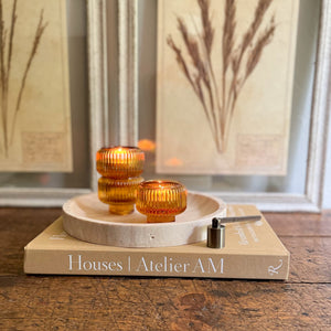 natural travertine decorative tray