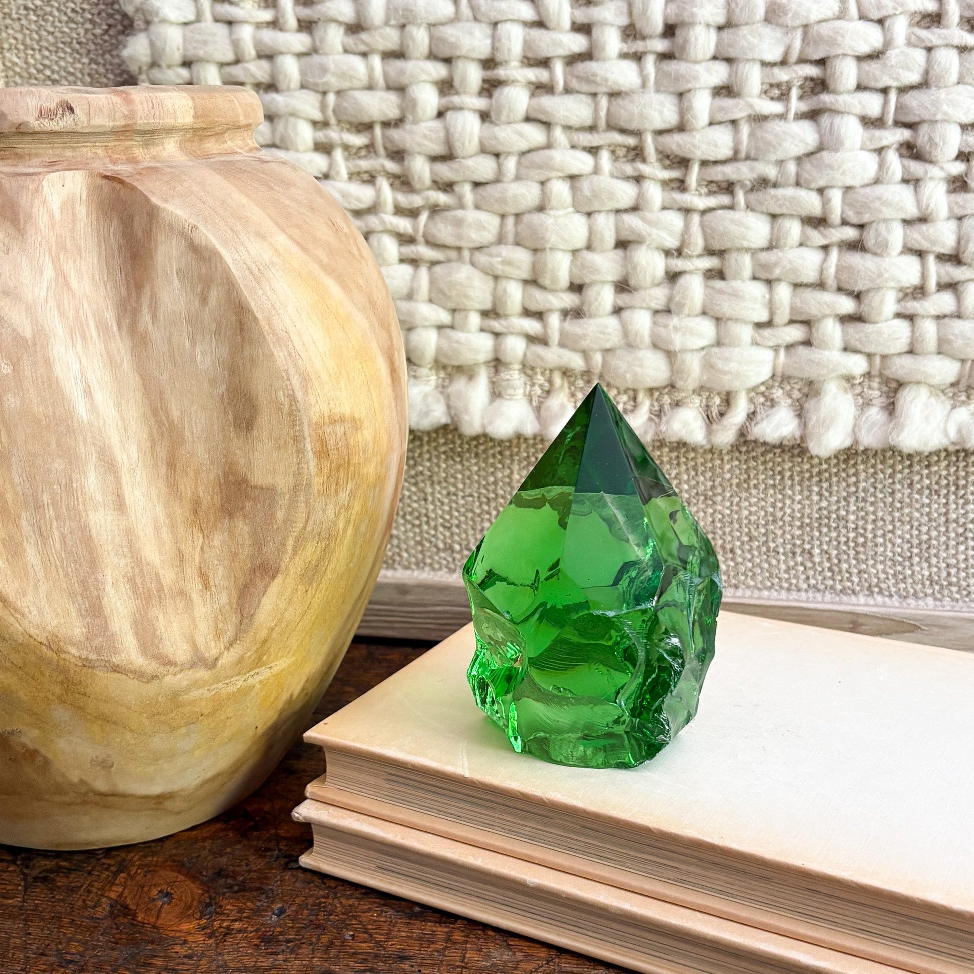 modern rustic glass decor