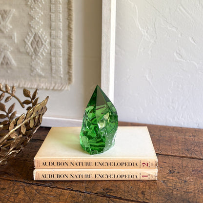 green glass decor