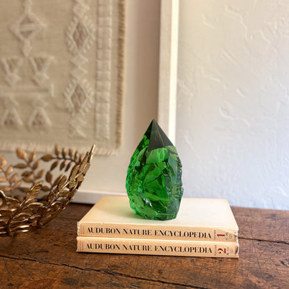 green glass home accents