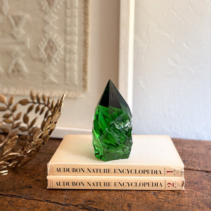 green glass home decor
