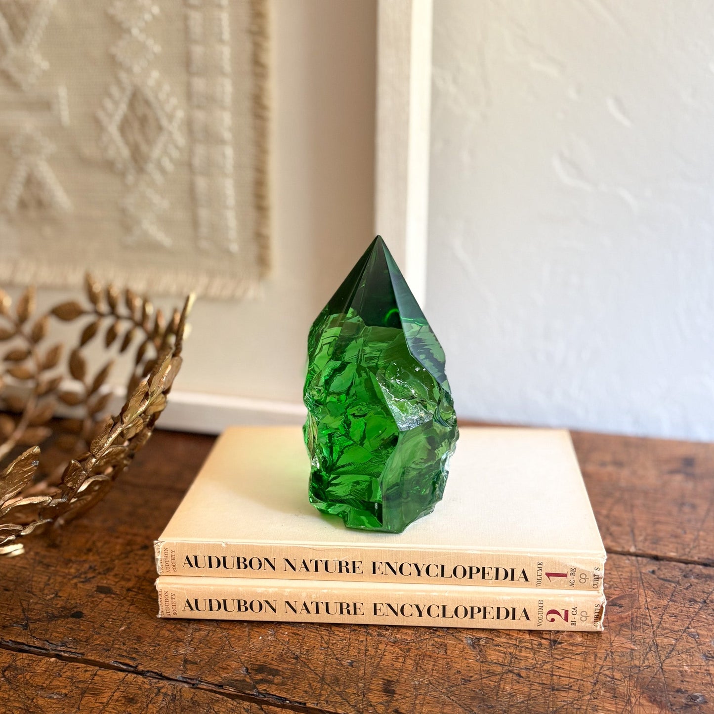 modern green glass decor