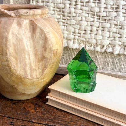 green glass home decor