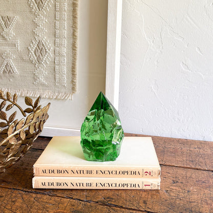 modern green glass home decor