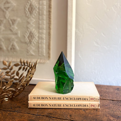 green glass home accents