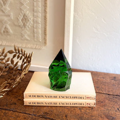 modern green glass home decor