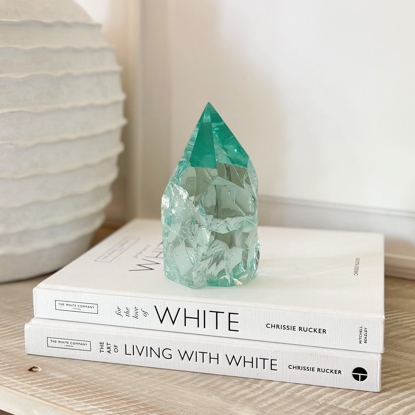 modern green glass decor