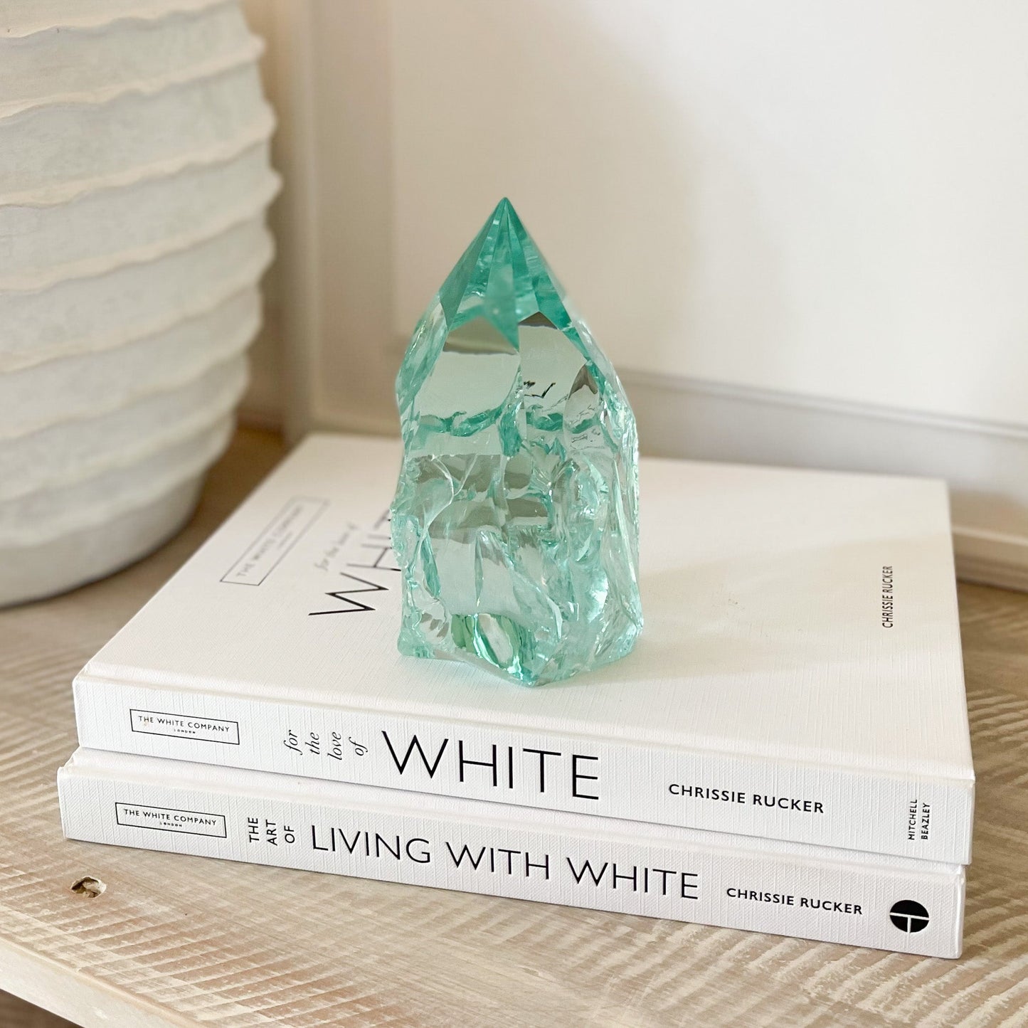 modern green glass decor