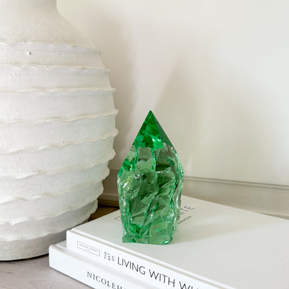 modern green glass home decor